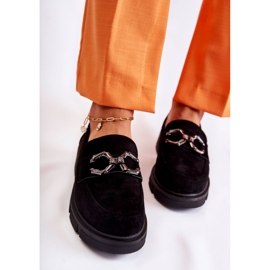 FL1 Mocassins En Daim Avec Décoration Janissa Noire le noir 1