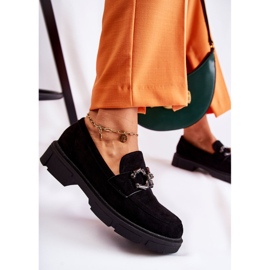 FL1 Mocassins En Daim Avec Décoration Janissa Noire le noir 6
