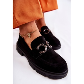 FL1 Mocassins En Daim Avec Décoration Janissa Noire le noir 5