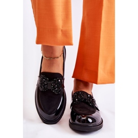 S.Barski Richelieus Femme Laqués Avec Nœud Noir Laurent le noir 2