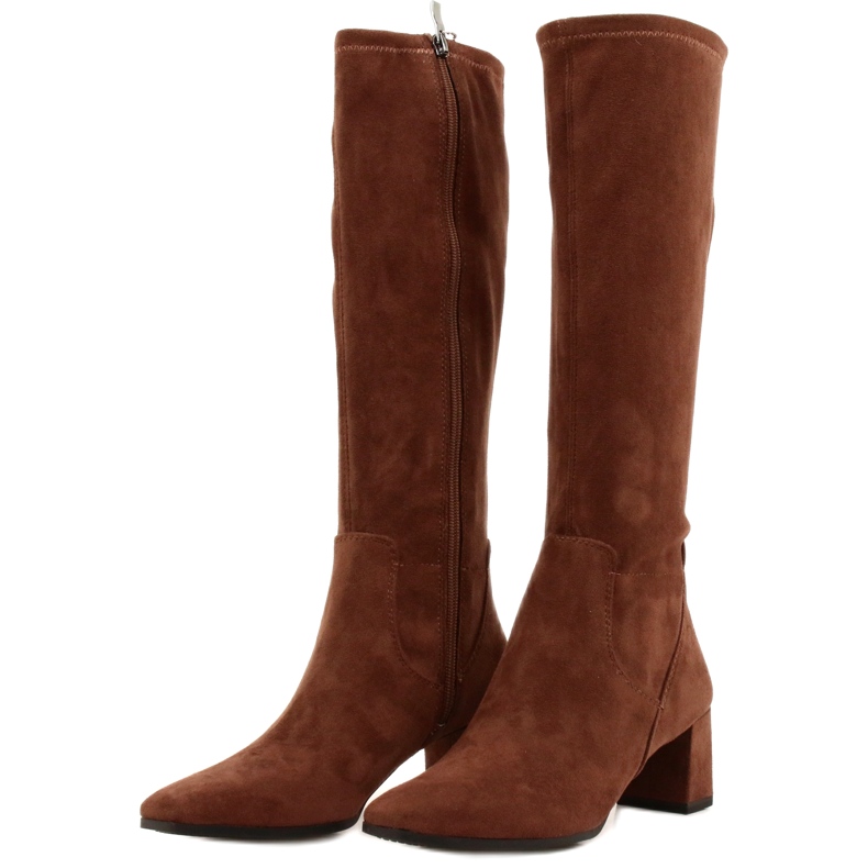 Bottes femme Caprice 25517-29 Dk cognac strech brun 2
