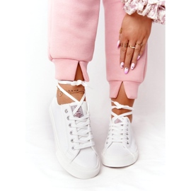 Big Star Baskets en cuir écologique pour femmes Cross Jeans HH2R4001C Blanc 3