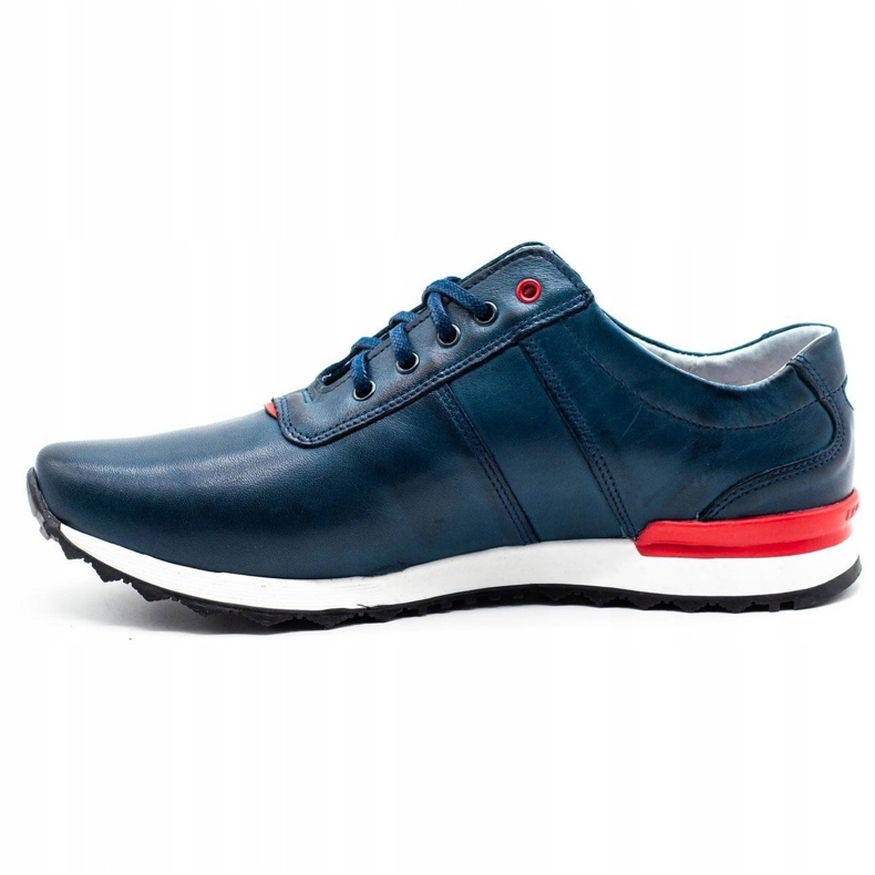 Joker Chaussures casual homme 301J bleu marine rouge 1