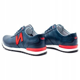 Joker Chaussures casual homme 301J bleu marine rouge 5