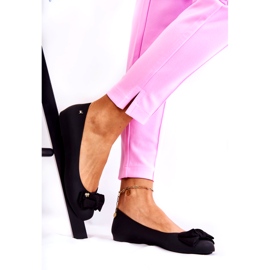 PH1 Ballerines en caoutchouc pour femmes avec nœud noir Fergie 1