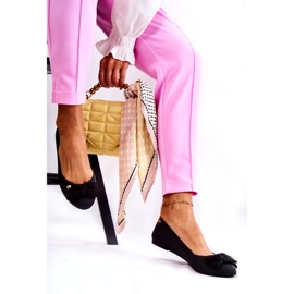 PH1 Ballerines en caoutchouc pour femmes avec nœud noir Fergie 3