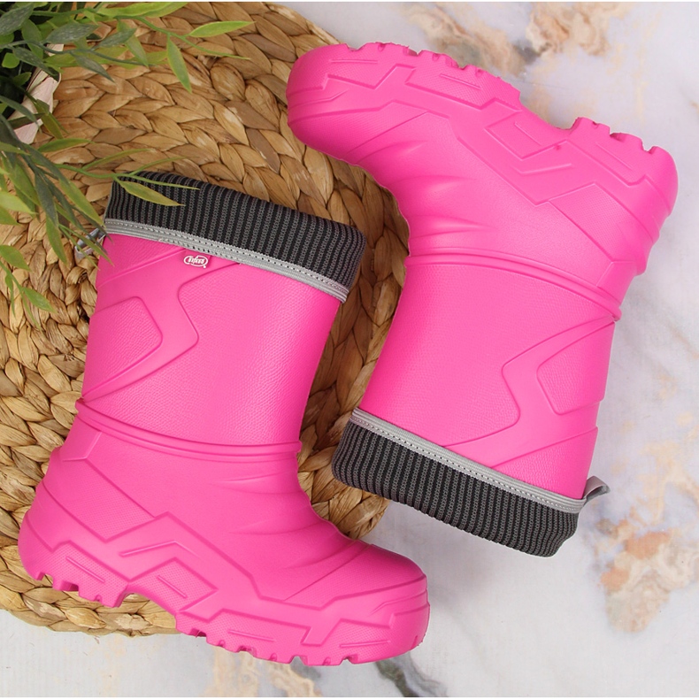 Galoches fille Befado rose avec chauffe amovible 2 Galoches fille Befado rose avec chauffe amovible 2