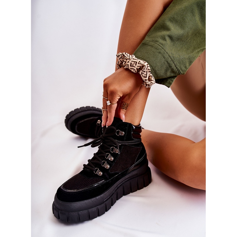 FB3 Bottes pour femmes à la mode sur la magnifique plate-forme noire le noir 2 FB3 Bottes pour femmes à la mode sur la magnifique plate-forme noire le noir 2