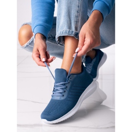 Baskets à lacets Shelovet bleu 1