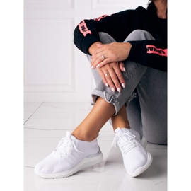 Chaussures de sport femme Shelovet blanc blanche 1