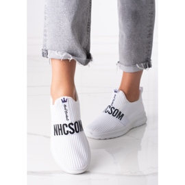 Baskets en textile femme Shelovet blanches 1 Baskets en textile femme Shelovet blanches 1