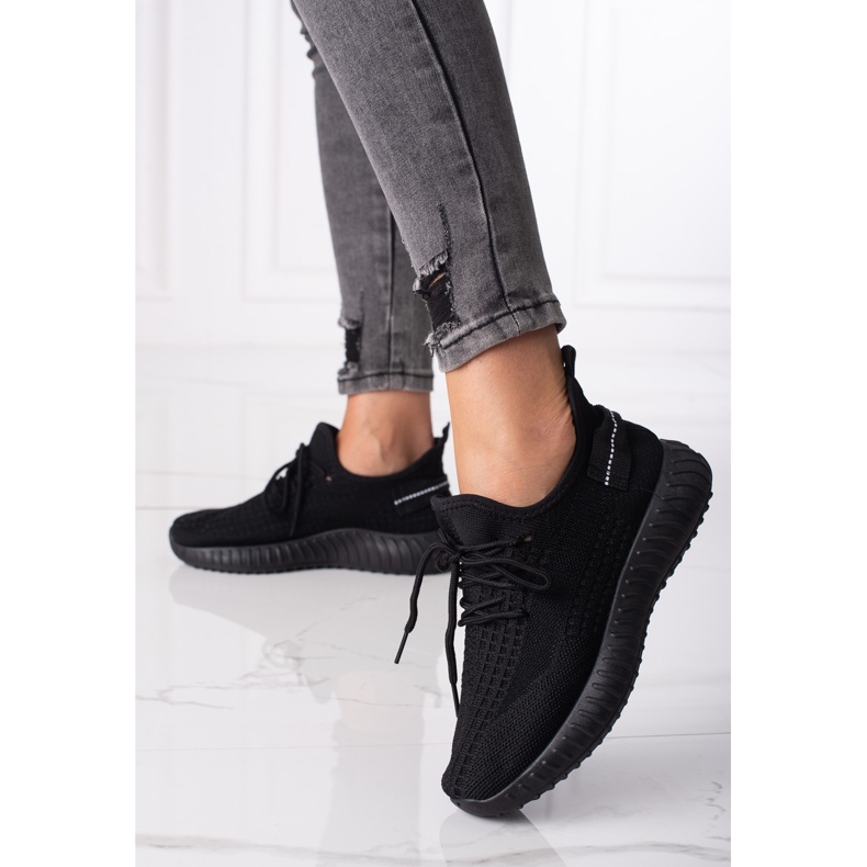 Baskets noires Shelovet pour femmes 1