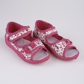 Chaussons fille Viggami Hania fleurs rose 1 Chaussons fille Viggami Hania fleurs rose 1