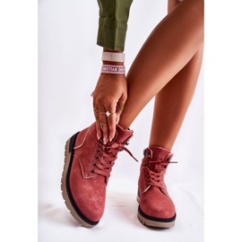 Bottines en cuir sur la plateforme Red Ressa rouge 2