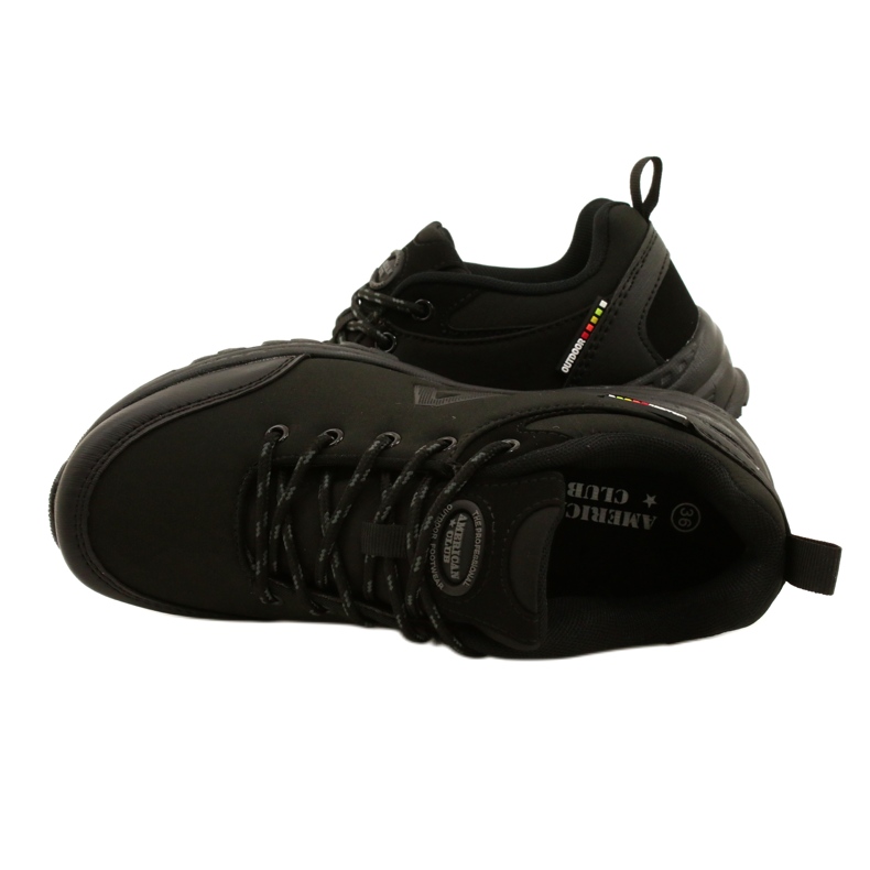 American Club Chaussures de sport américaines Softshell imperméables WT88 / 22 noir 5