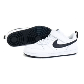 Nike Court Borough Low 2 Jr BQ5451-104 blanche 1