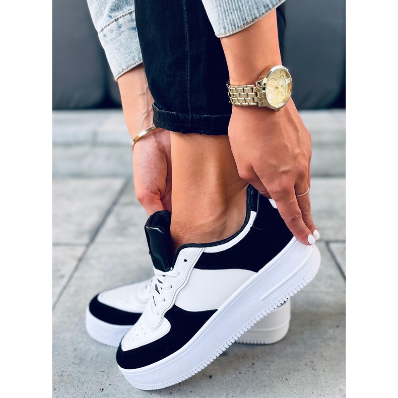 BM Chaussures de sport femme Zetto Noir blanc 1