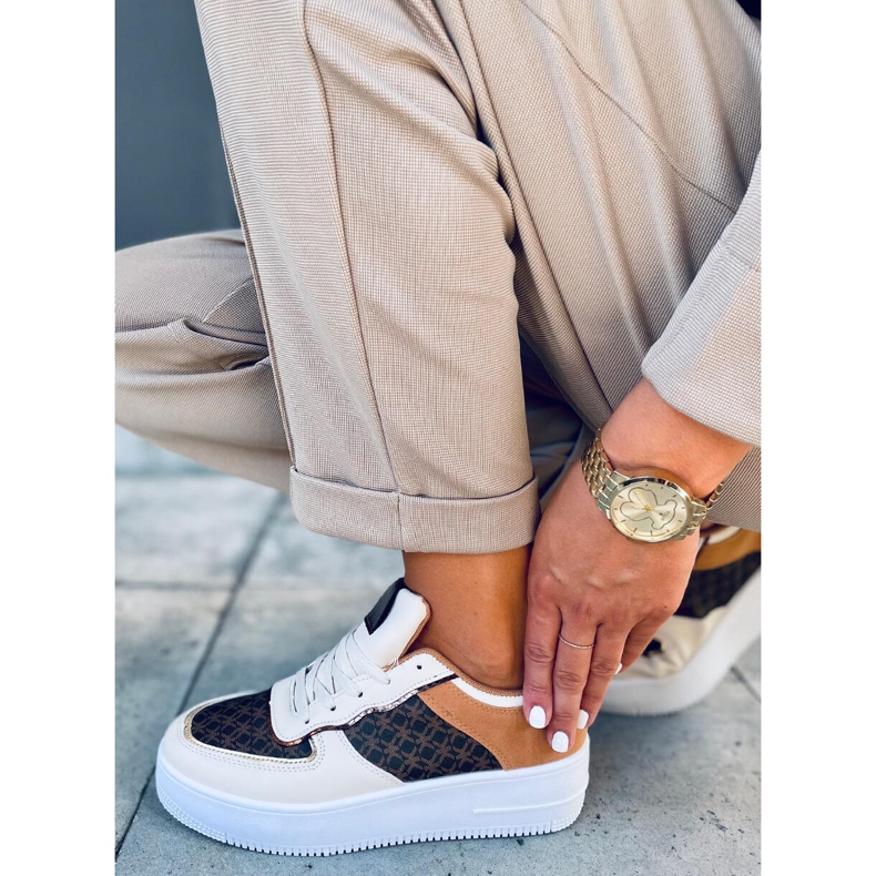 Chaussures de sport femme Glovi Camel brun multicolore 1 Chaussures de sport femme Glovi Camel brun multicolore 1