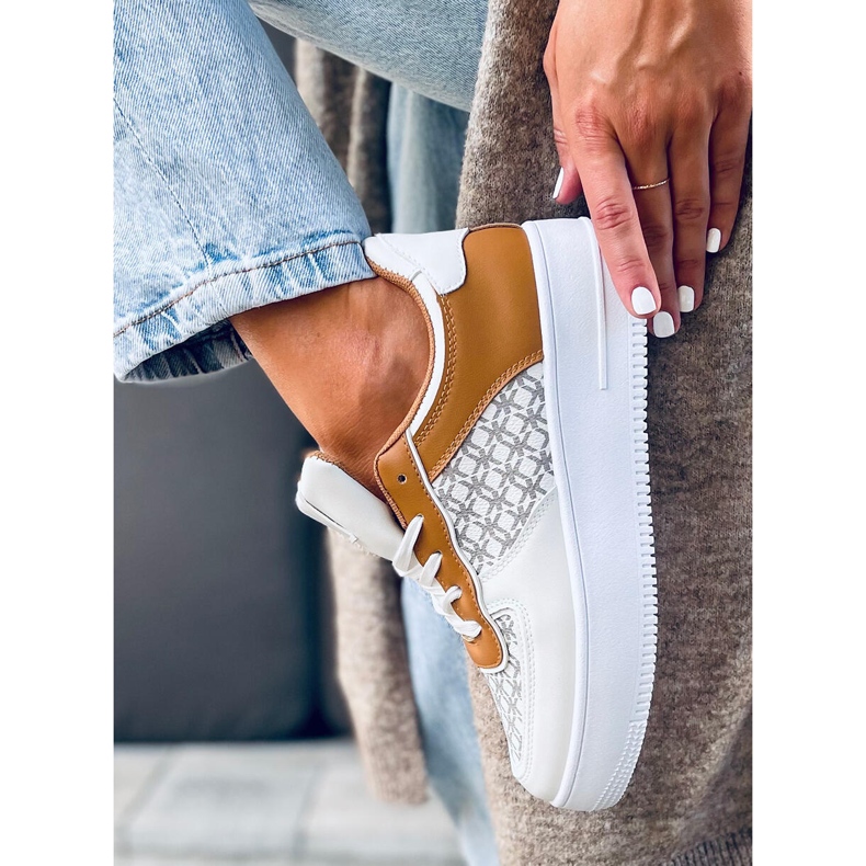 Chaussures de sport femme Glovi Blanc multicolore 1