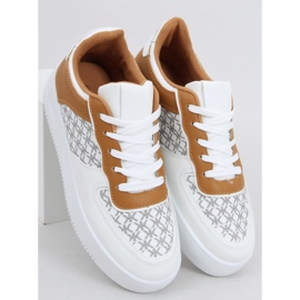 Chaussures de sport femme Glovi Blanc blanche multicolore 2 Chaussures de sport femme Glovi Blanc blanche multicolore 2