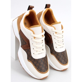 Baskets Akira Camel beige brun multicolore 2