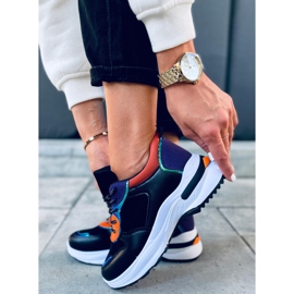 Baskets Otavia NOIR / ORANGE 1