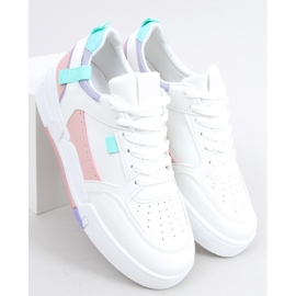 Baskets Cruz roses blanche multicolore 2