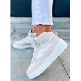 Baskets montantes Tiago Beige blanc 1