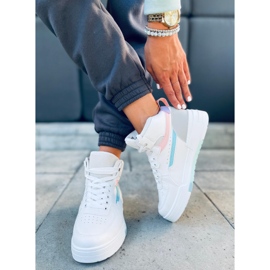 Baskets montantes Tiago Multicolore blanche 1 Baskets montantes Tiago Multicolore blanche 1