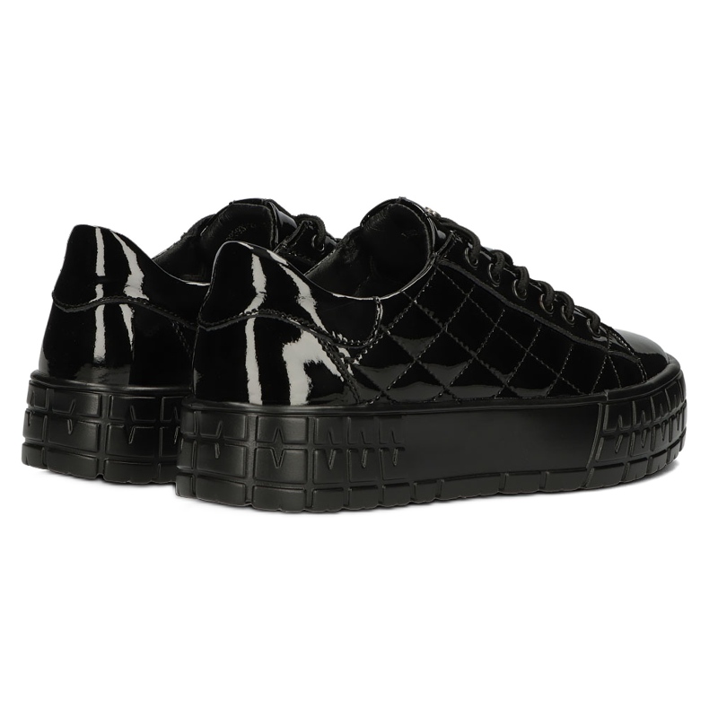 Filippo Baskets en cuir élégantes matelassées DP3932 / 22 BK noir 3