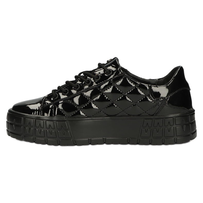 Filippo Baskets en cuir élégantes matelassées DP3932 / 22 BK le noir 2