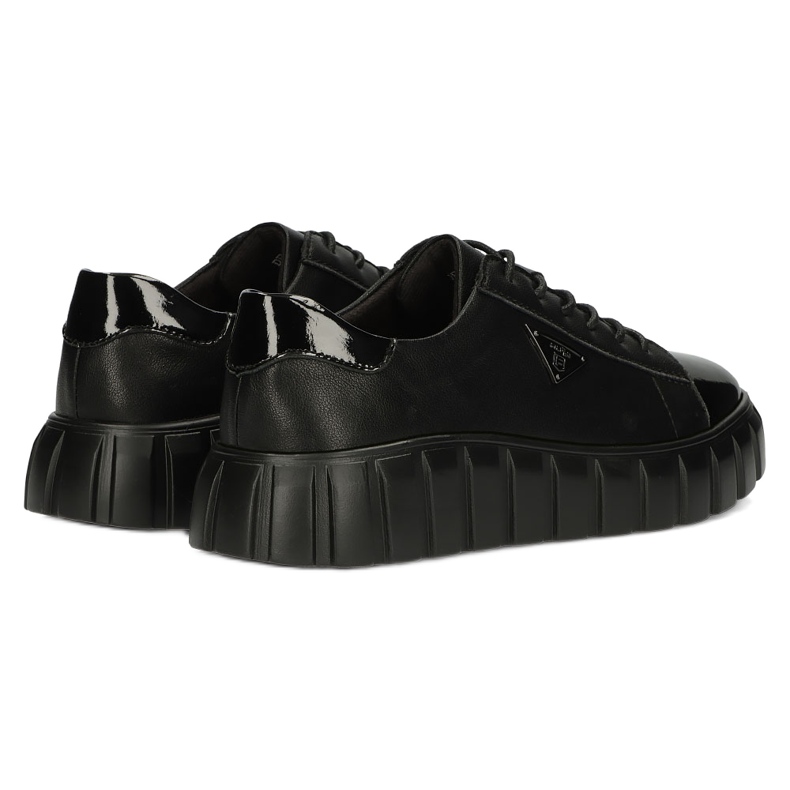 Baskets en cuir Filippo DP4138 noir 5