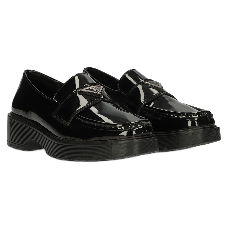 Filippo DP3930/22 BK Mocassins laqués, Noir le noir 4