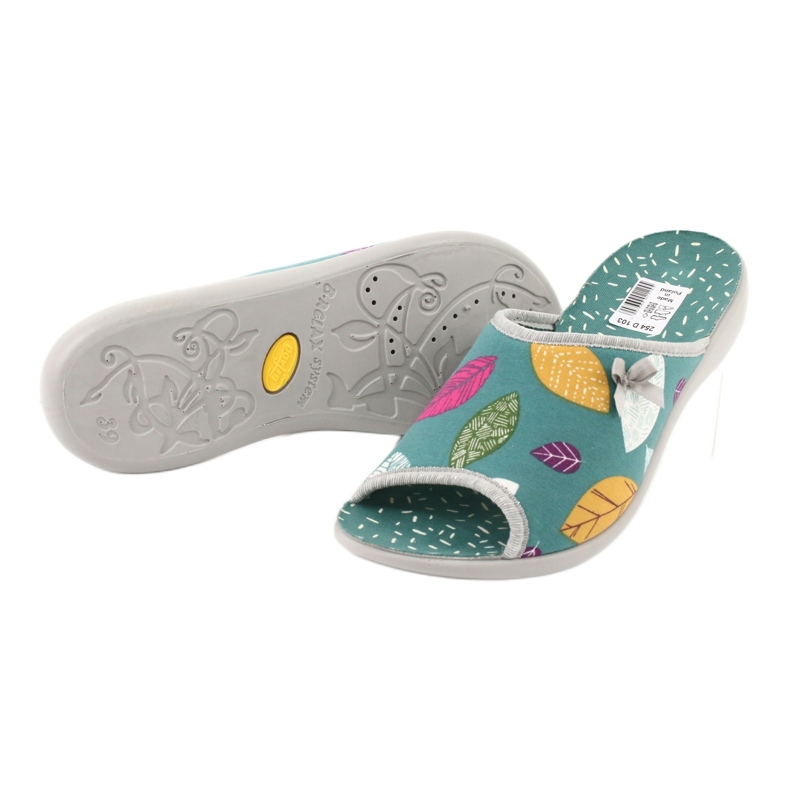Chaussures femme Befado pu 254D103 vert 3