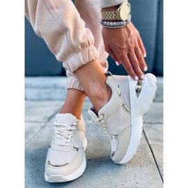 Chaussures de sport sur un coin caché Dafne Beige 1 Chaussures de sport sur un coin caché Dafne Beige 1