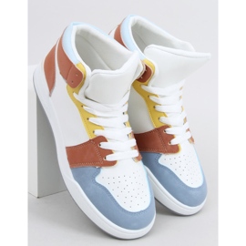 Baskets montantes bleues Clowsi multicolore 2