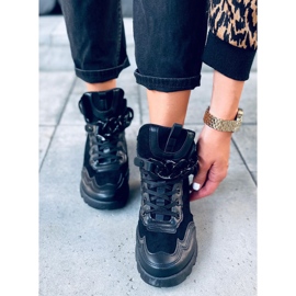 Baskets avec chaîne amovible Peri Black noir 1