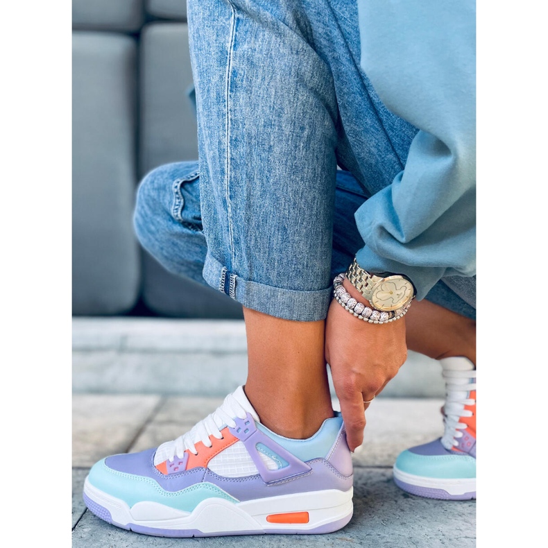 Baskets Inika Multi Violet blanc orange multicolore vert 1