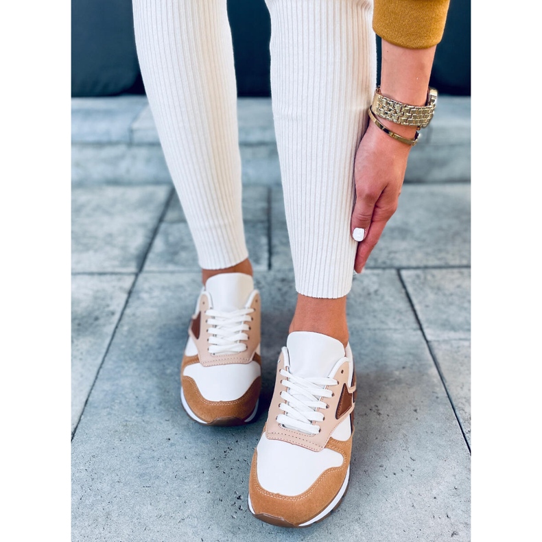 Chaussures de sport femme Setto Camel brun multicolore 1