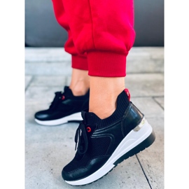 Baskets compensées Fenix ​​noires le noir 4