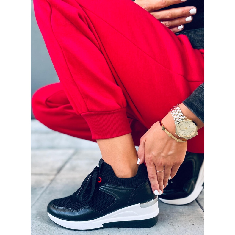 Baskets compensées Fenix ​​noires 1