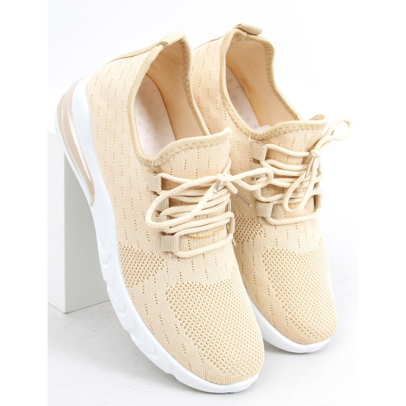 Kessi Baskets Chaussette Beige 2