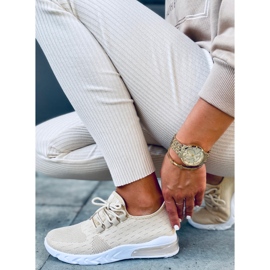 Kessi Baskets Chaussette Beige 1