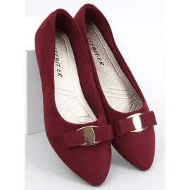 Ballerines femme Janya Vin Rouge multicolore 2
