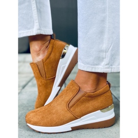 Chaussures compensées Biflo Camel brun 4