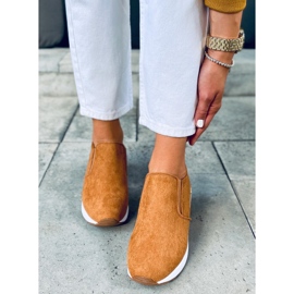 Chaussures compensées Biflo Camel brun 3