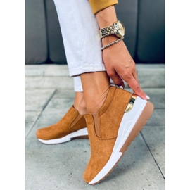 Chaussures compensées Biflo Camel brun 1