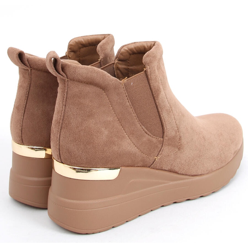 Chaussures compensées Florens Kaki beige 2