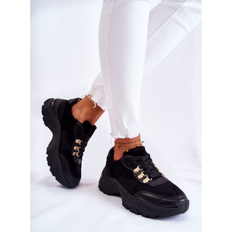 PG1 Chaussures De Sport En Daim Pour Femmes Baskets Noir Britany le noir 1