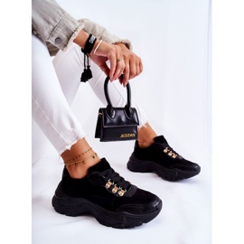 PG1 Chaussures De Sport En Daim Pour Femmes Baskets Noir Britany le noir 4